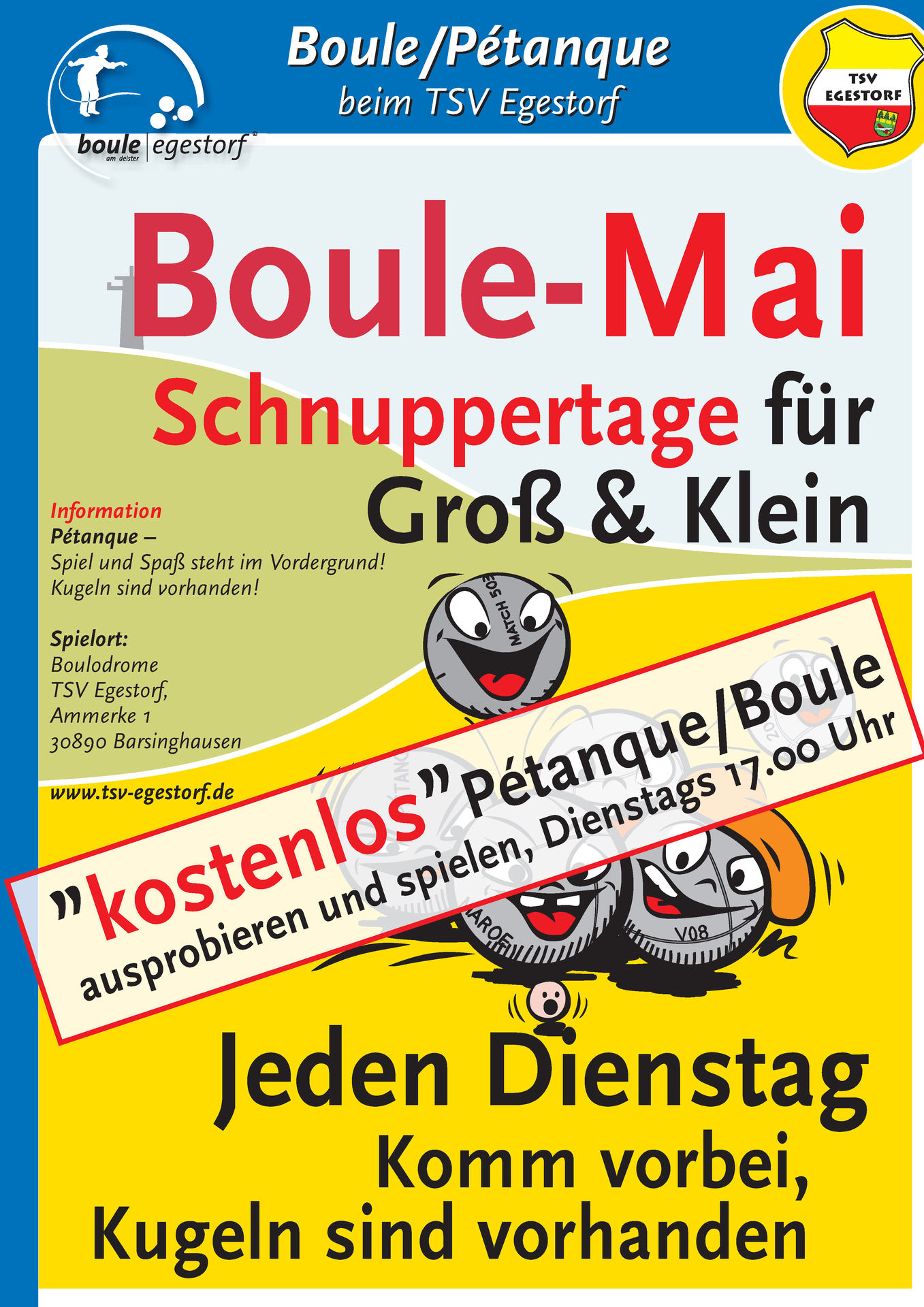 Boulespielen jeden Dienstag im Mai für Groß und klein kostenlos! | TSV Egestorf e.V.